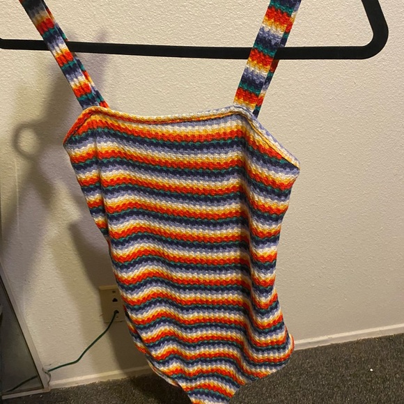 Brandy Melville Tops - rainbow body suit 💛